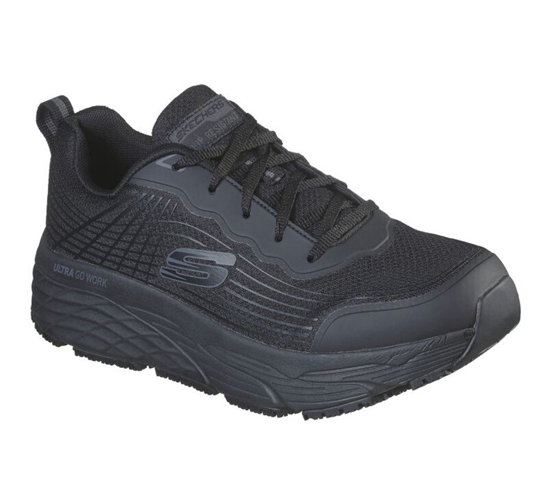 Skechers Relaxed Fit: Max Cushioning Elite Sr - Rytas - Mens Sneakers Black [AU-OM3741]